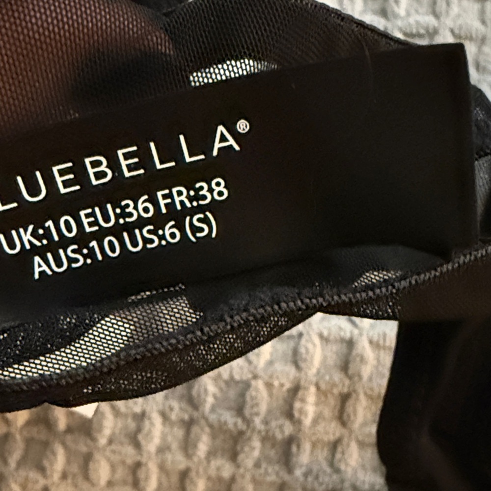 Bluebella Nordstrom Black Mesh Lingerie Set- 34DD 10 NWT - Picture 13 of 14